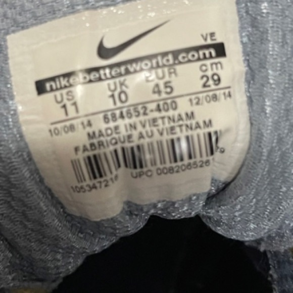 Nike men Downshifter 6 running shoes-great condition-Size 11 style 684652-400 main image 7